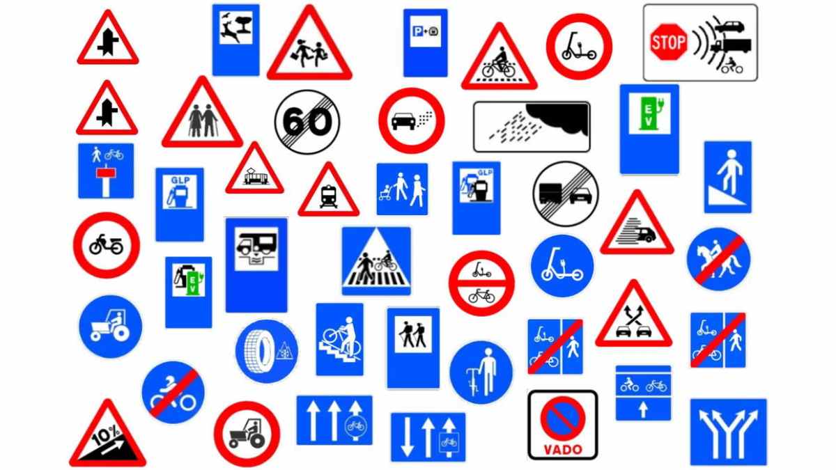 Collage de las nuevas señales de tráfico de la DGT que entran en vigor el 1 de julio de 2025.