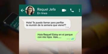 Captura de WhatsApp con mensajes laborales fuera de horario que podrían acarrear multas de hasta 7.500 € según el Estatuto.