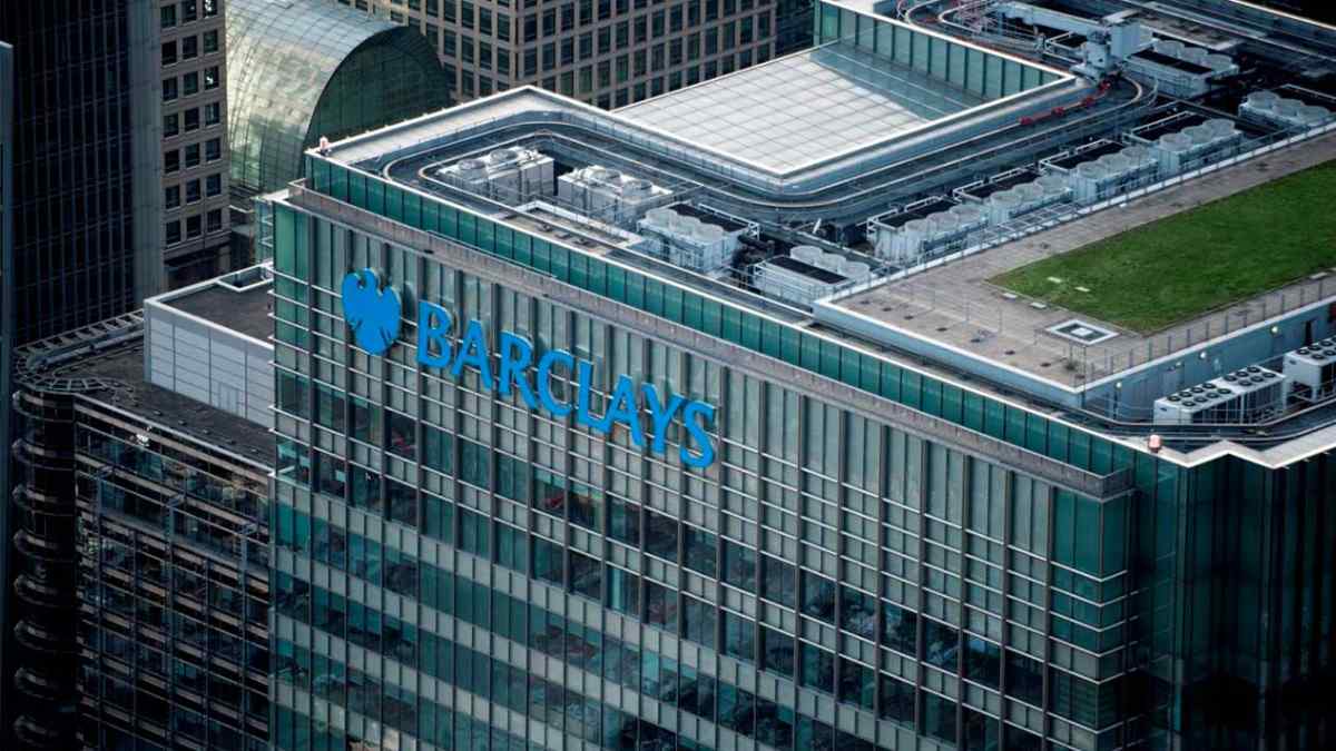 Sede de Barclays en Londres tras la multa de 49,56 millones de euros impuesta por la FCA.