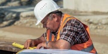 Trabajador de la construcción en obra, beneficiado por la medida de jubilación anticipada para el sector.