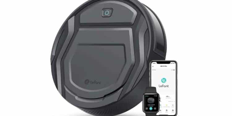 robot aspirador Lefant M210P con app móvil, descuento 67 por ciento.