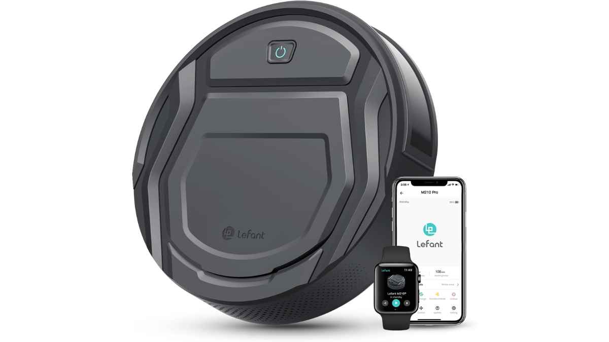 robot aspirador Lefant M210P con app móvil, descuento 67 por ciento.