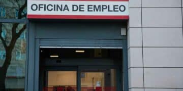 Entrada de una oficina de empleo del SEPE en la Comunidad de Madrid.