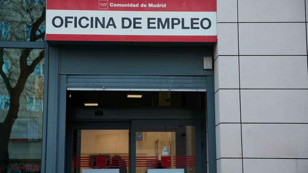 Entrada de una oficina de empleo del SEPE en la Comunidad de Madrid.