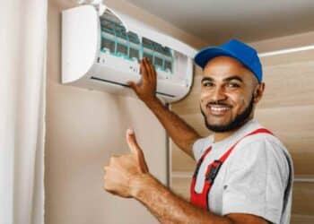 Aire acondicionado barato de Amazon montado por un profesional.