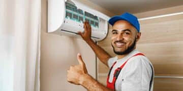 Aire acondicionado barato de Amazon montado por un profesional.