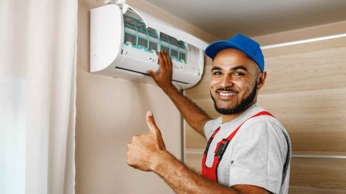 Aire acondicionado barato de Amazon montado por un profesional.