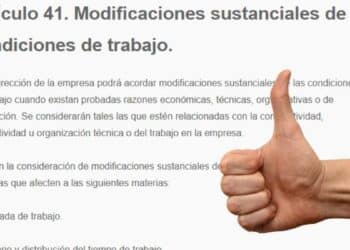 articulo 41 estatuto de los trabajadores modificaciones condiciones laborales.
