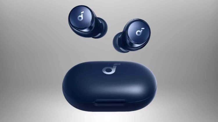 Auriculares Soundcore Space A40 con estuche, 50 horas de autonomía y cancelación de ruido activa.