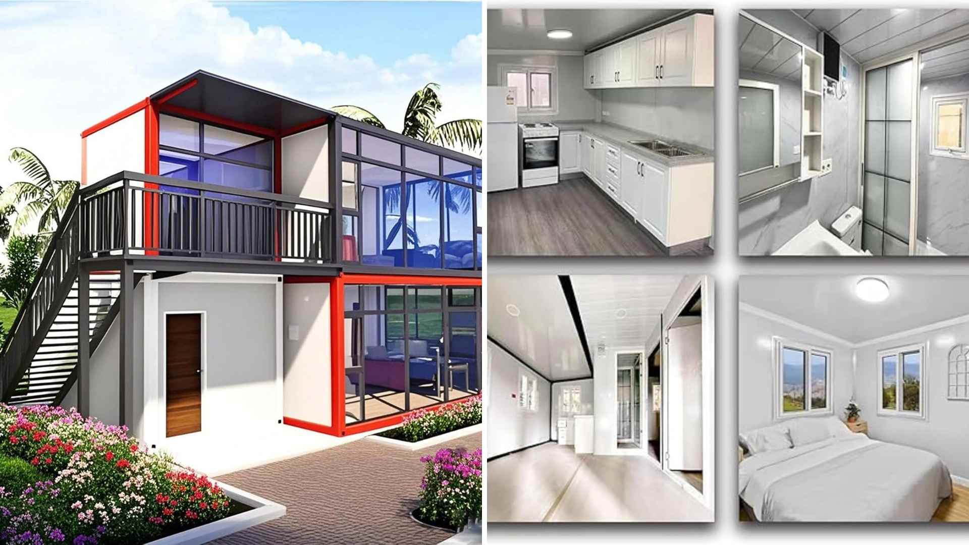Casa prefabricada moderna Luxury Tiny Home de Amazon por menos de 14.000 euros.