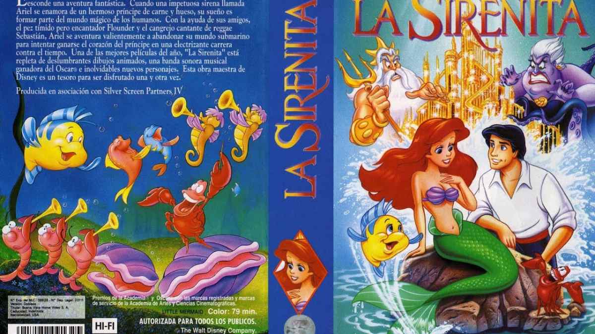 Carátula VHS original de La Sirenita que alcanza hasta 36.000 euros en el mercado de coleccionistas.