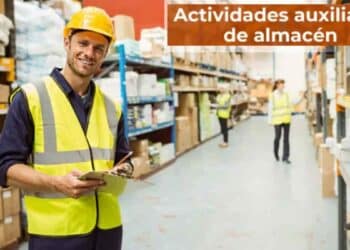 Alumno en curso gratuito de actividades de almacén para desempleados en Rivas Vaciamadrid.