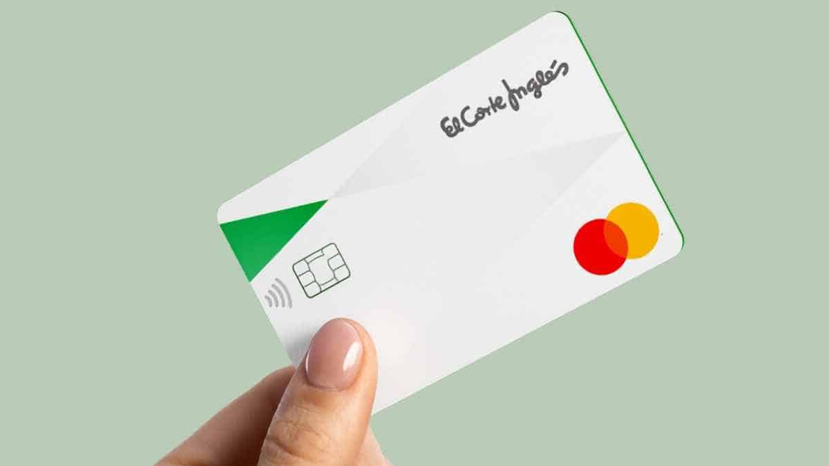 Tarjeta de El Corte Inglés convertida en fintech con Mastercard.