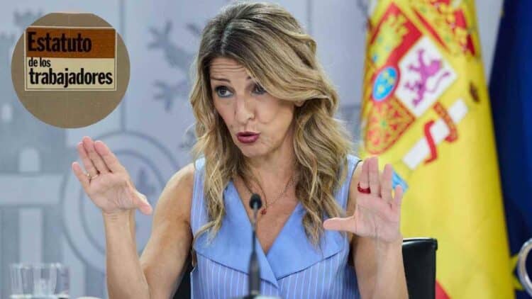 Yolanda Díaz explicando obligación de informar vacantes según Estatuto de los Trabajadores