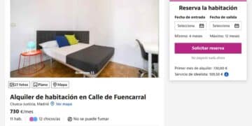 Habitación en alquiler en Calle de Fuencarral, Madrid, por 730 euros al mes.
