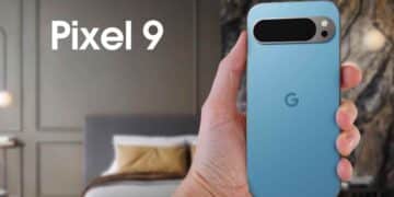 Google Pixel 9 azul en oferta con descuento de 300 euros.