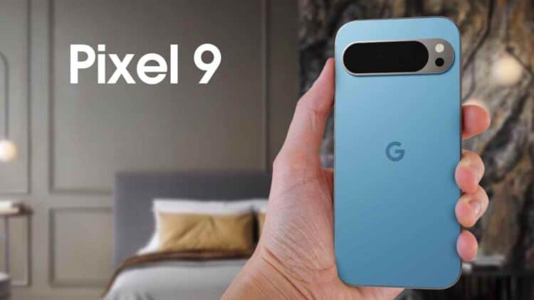 Google Pixel 9 azul en oferta con descuento de 300 euros.