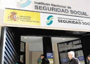 Entrada del Instituto Nacional de la Seguridad Social en España.