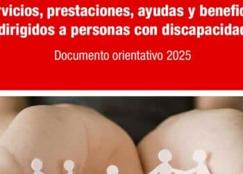 Portada de la guía 2025 de ayudas económicas y prestaciones para personas con discapacidad en la Comunidad de Madrid.