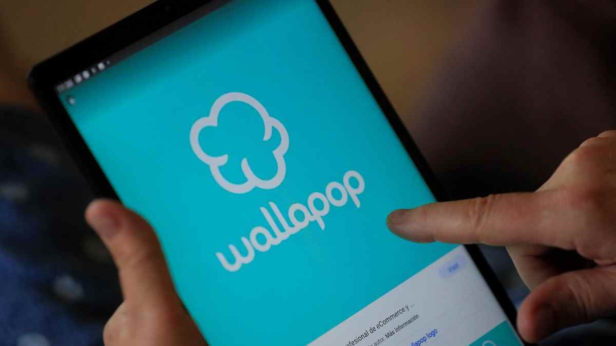 Aplicación Wallapop en tablet, caso de venta de objetos robados.