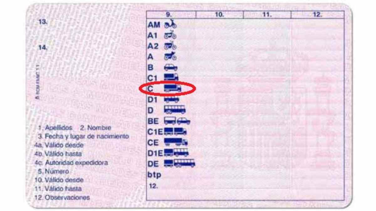 Permiso de conducir C para camiones gratis en la Comunidad de Madrid.