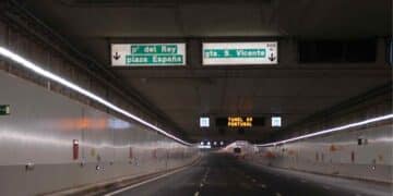 Reapertura del túnel de la avenida de Portugal y M-30 en Madrid.