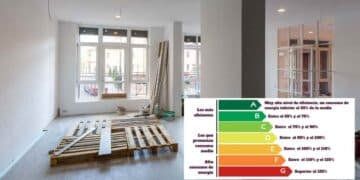 Reforma energética de vivienda con certificado de eficiencia energética en España 2030.