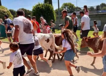 Bueyada del 13 de agosto en Pinto con presencia de menores.