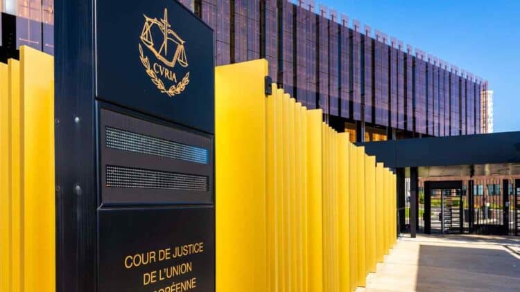 Fachada del Tribunal de Justicia de la Unión Europea TJUE en Luxemburgo.