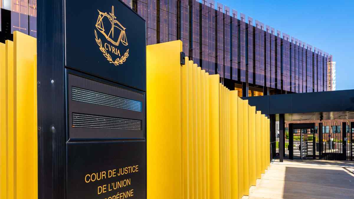 Fachada del Tribunal de Justicia de la Unión Europea TJUE en Luxemburgo.