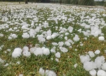 Granizada intensa en la Comunitat Valenciana durante tormenta de agosto 2025.