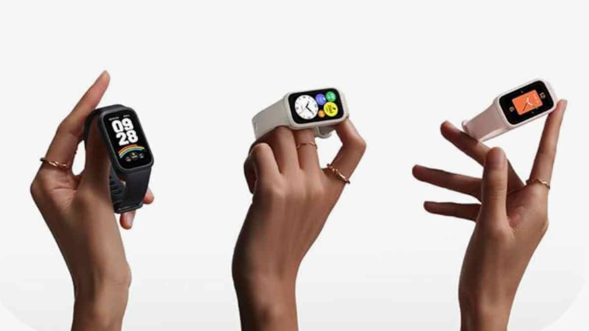 Xiaomi Smart Band 9 Active pulsera de actividad con pantalla de 1,47 pulgadas.