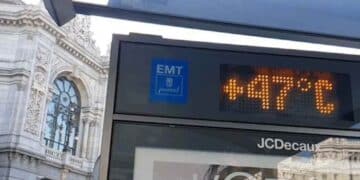 Termómetro marca 47 grados en Madrid por altas temperaturas de verano según AEMET.