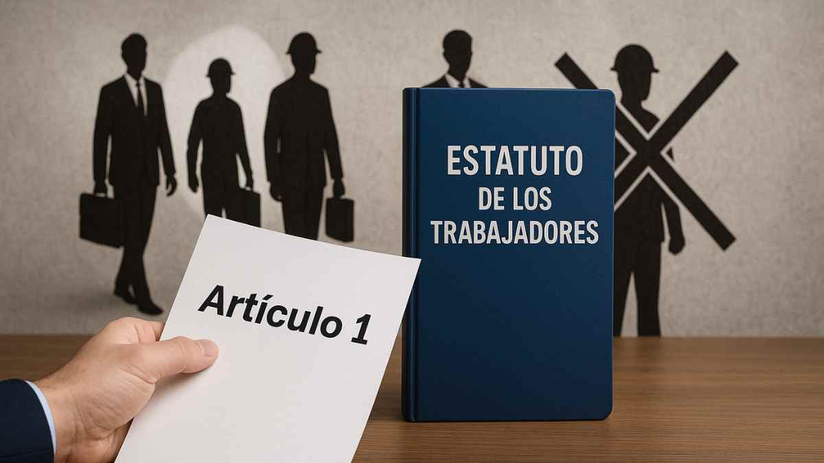 Artículo 1 del Estatuto de los Trabajadores exclusiones y aplicación.