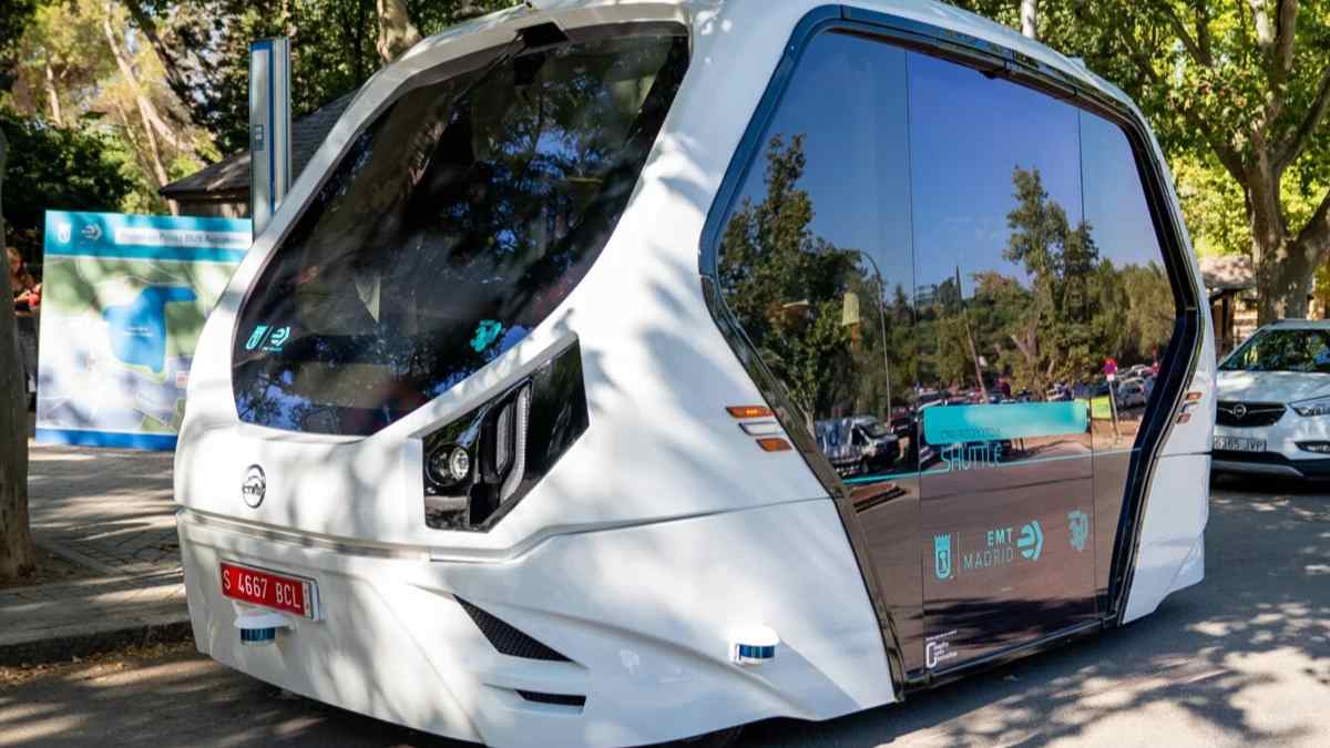 autobús sin conductor gratuito en la Casa de Campo Madrid hasta octubre 2025.