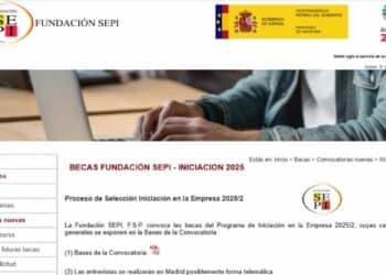 Becas Fundación SEPI 2025 para prácticas en empresa con hasta 1.100 euros mensuales.