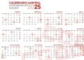 Calendario laboral Madrid 2025 con festivos y puentes oficiales.
