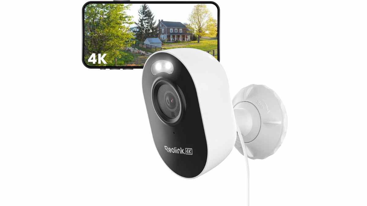 Cámara de seguridad Reolink 4K con visión nocturna y detección de movimiento inteligente en oferta.