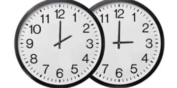cambio de hora 2025 en España con relojes atrasados una hora