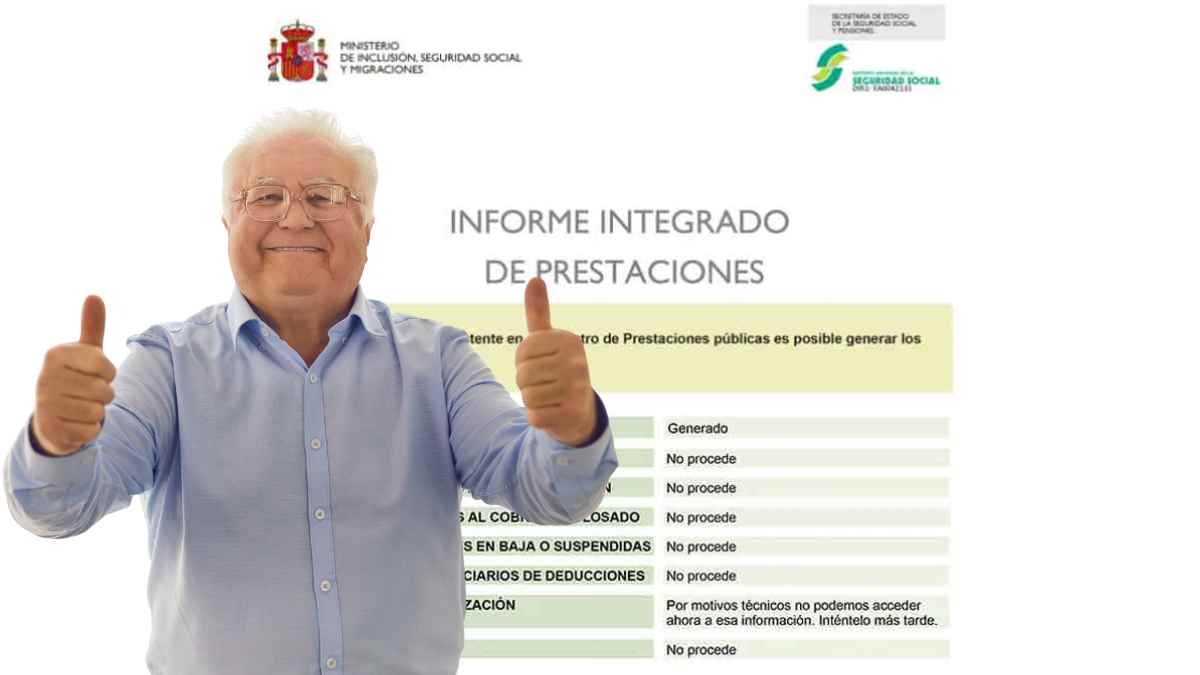 Jubilado con carnet de la Seguridad Social para pensiones 2025.