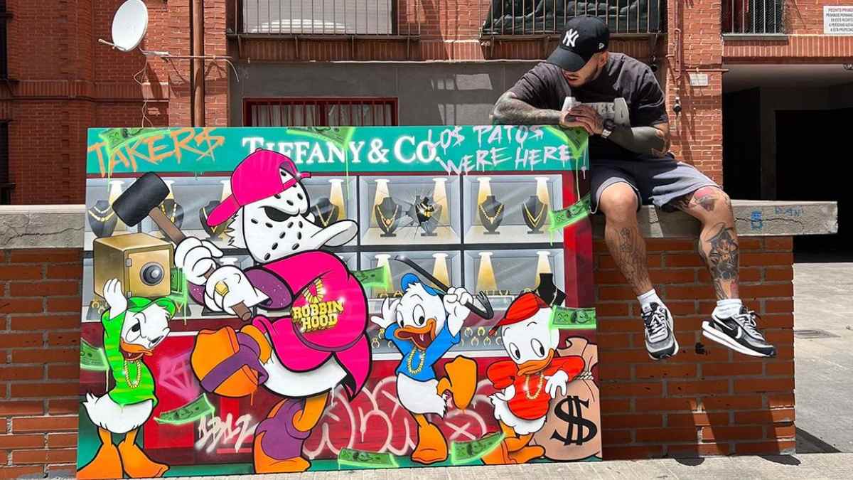 Arte urbano en Carabanchel durante el festival Cruza Carabanchel 2025.