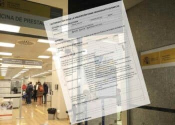Oficina del SEPE y formulario para pedir el paro tras dimisión.