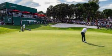 Jugador en el Open de España presented by Madrid 2025 en el Real Club de Campo Villa de Madrid.