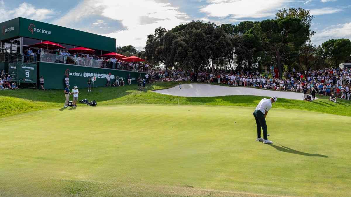 Jugador en el Open de España presented by Madrid 2025 en el Real Club de Campo Villa de Madrid.