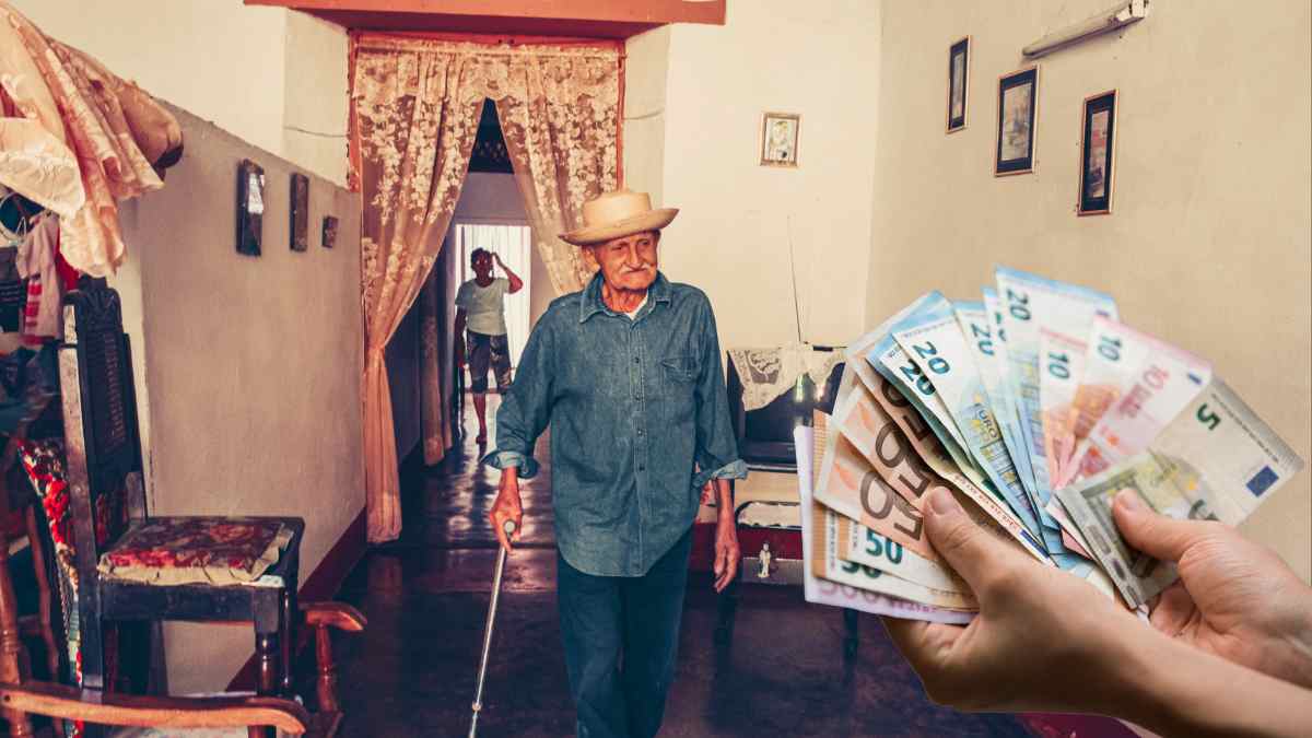 Pensionista mayor recibe complemento de 525 euros del IMSERSO para ayuda al alquiler.