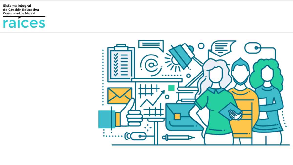 Plataforma Raíces Madrid para certificados escolares oficiales con Código Seguro de Verificación.