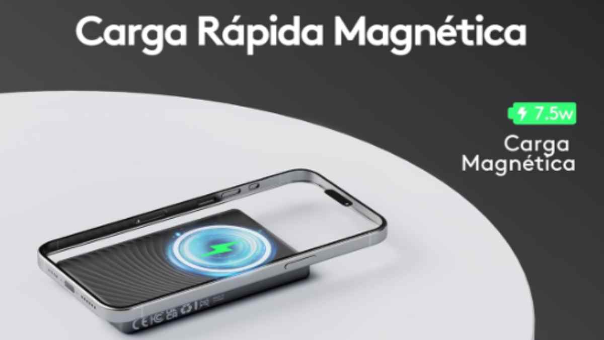 Power Bank MagSafe 10000 mAh con carga rápida magnética compatible con iPhone 17.