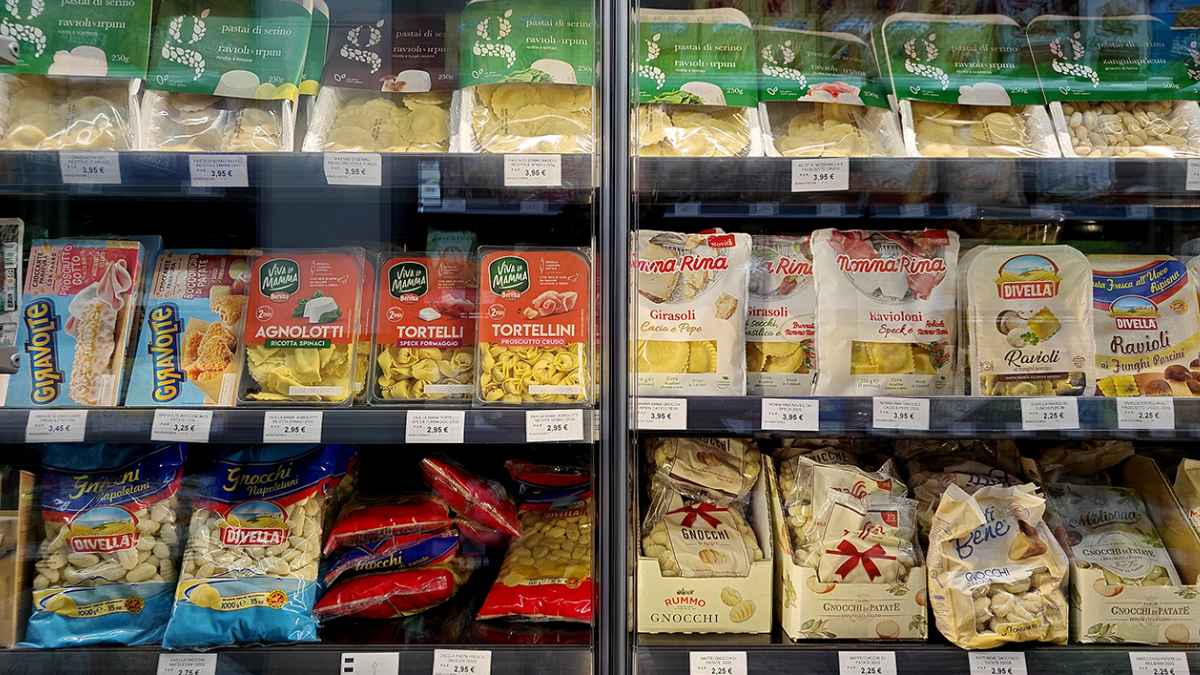 Pasta italiana en Market Casa Italia, supermercado en Madrid especializado en productos importados.