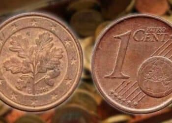 Moneda de 1 céntimo alemana de 2002 valorada en más de 1.000 euros.