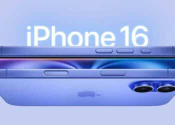 iPhone 16 en color azul con oferta de precio en Amazon 2025.